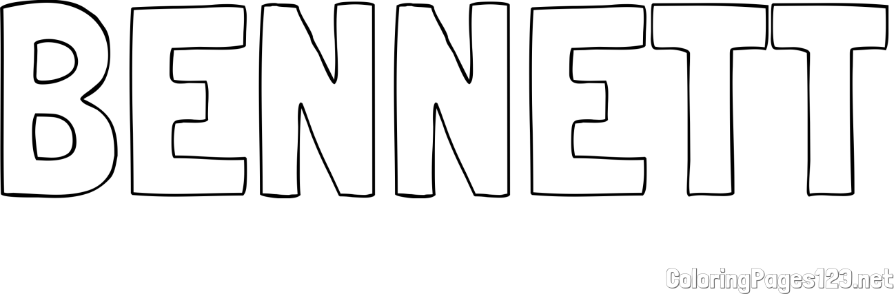 BENNETT Coloring Page