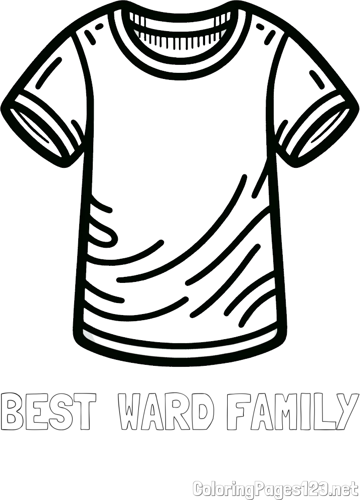 BEST  WARD FAMILY Coloring Page and Kids’ T-Shirt Coloring Page