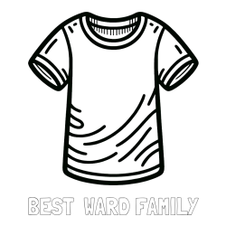 Online Created Coloring Page - BEST  WARD FAMILY Coloring Page and Kids’ T-Shirt Coloring Page