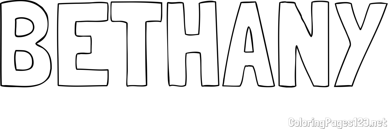 BETHANY Coloring Page