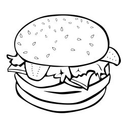 Big Mac Coloring Page for Kids