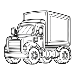 Big Truck Coloring Page
