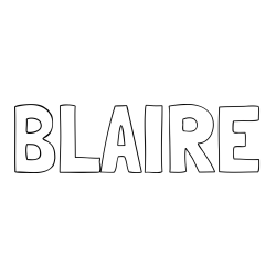 Online Created Coloring Page - BLAIRE Coloring Page
