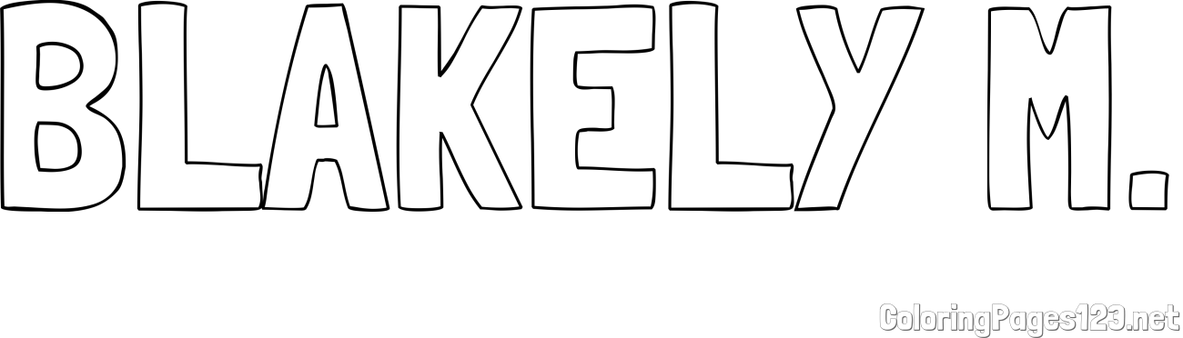 BLAKELY M. Coloring Page