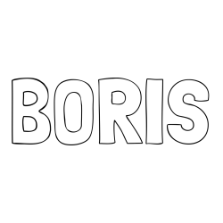 Online Created Coloring Page - BORIS Coloring Page
