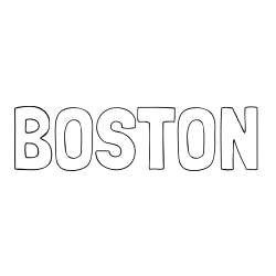 Online Created Coloring Page - BOSTON Coloring Page