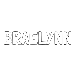 Online Created Coloring Page - BRAELYNN Coloring Page