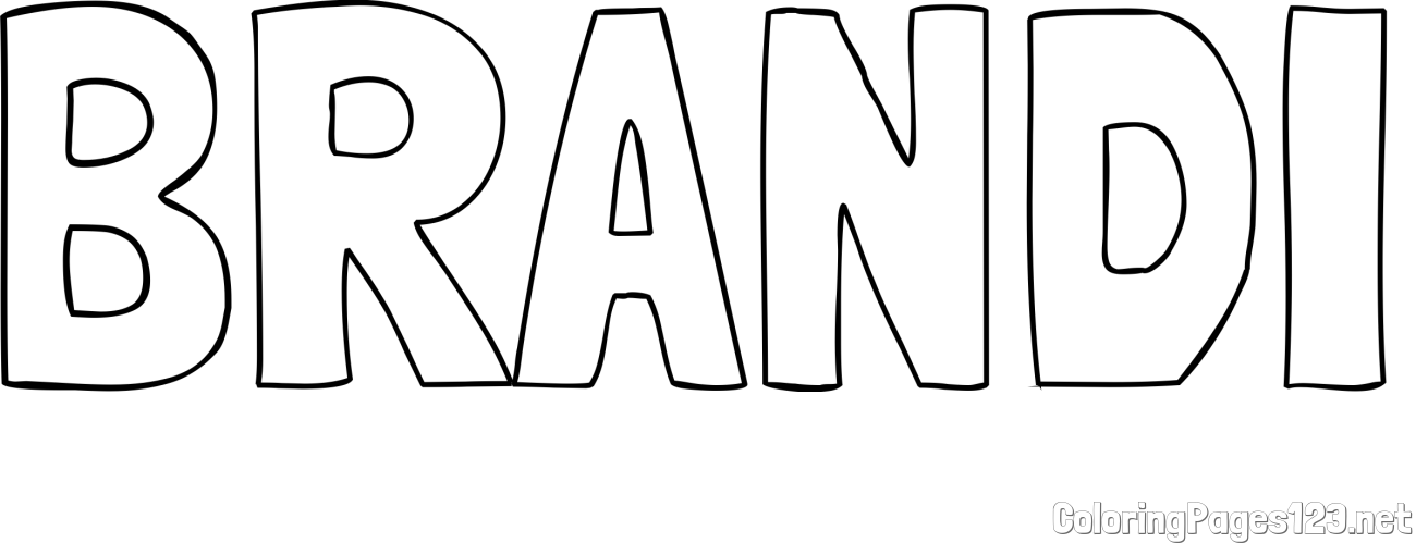 BRANDI Coloring Page