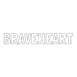 Online Created Coloring Page - BRAVEHEART Coloring Page