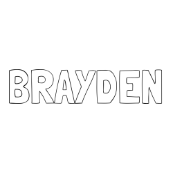 Online Created Coloring Page - BRAYDEN Coloring Page