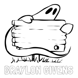Online Created Coloring Page - BRAYLON GIVENS Coloring Page and Ghost and Sign Coloring Page for Kids