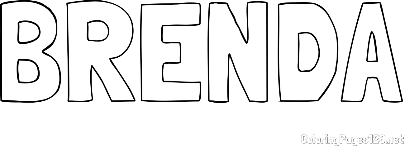 BRENDA Coloring Page