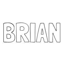 Online Created Coloring Page - BRIAN Coloring Page