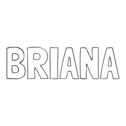 Online Created Coloring Page - BRIANA Coloring Page