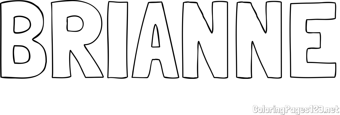 BRIANNE Coloring Page
