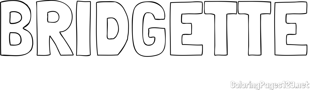 BRIDGETTE Coloring Page