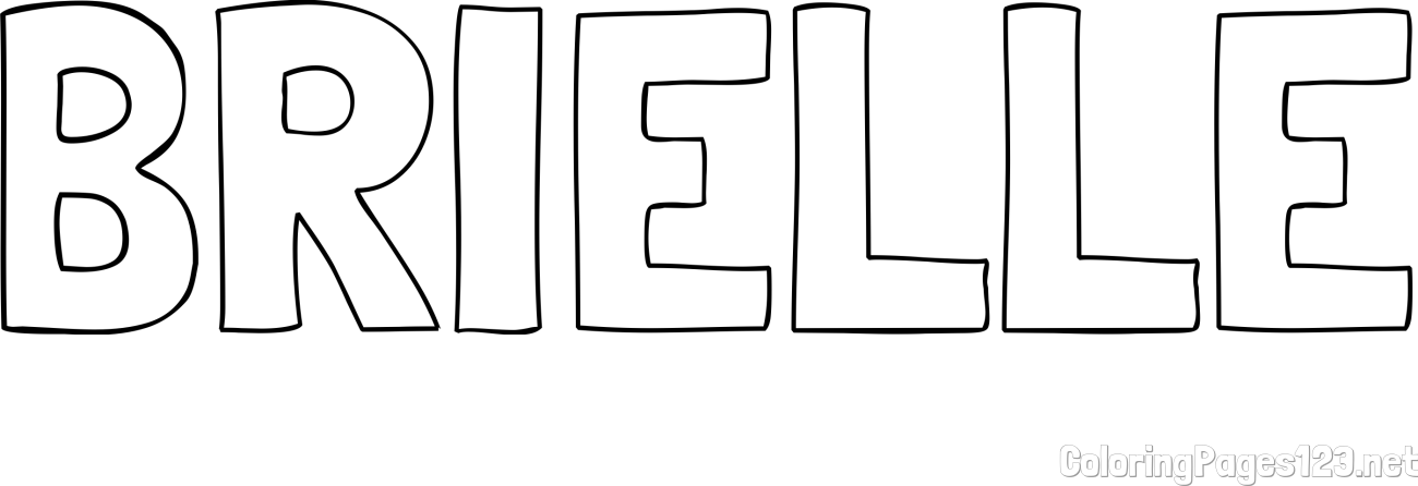 BRIELLE Coloring Page