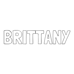 Online Created Coloring Page - BRITTANY Coloring Page
