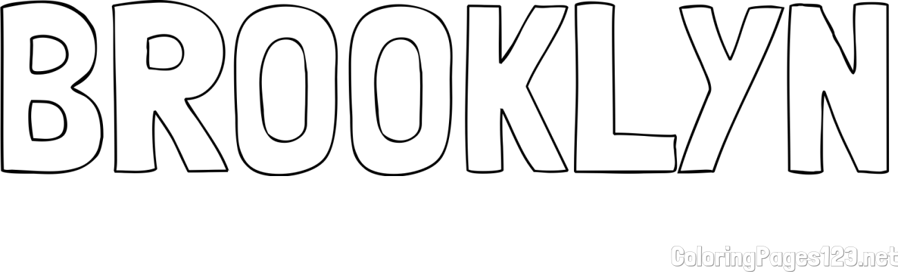 BROOKLYN Coloring Page