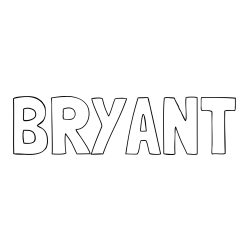 Online Created Coloring Page - BRYANT Coloring Page