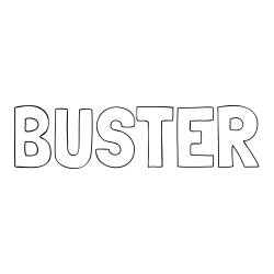 Online Created Coloring Page - BUSTER Coloring Page