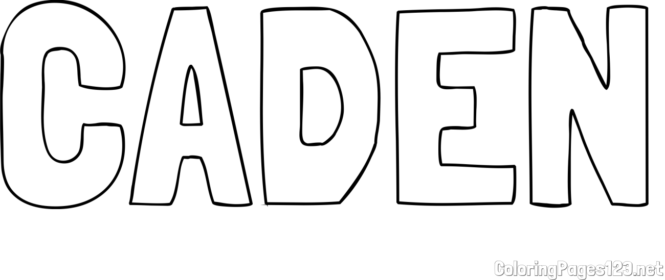 CADEN Coloring Page