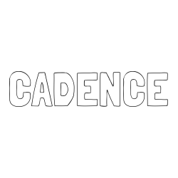 Online Created Coloring Page - CADENCE Coloring Page