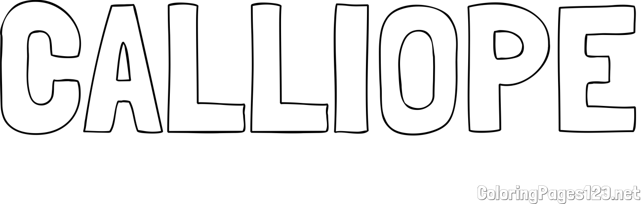 CALLIOPE Coloring Page