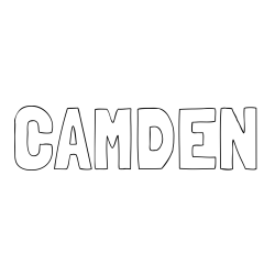 CAMDEN Coloring Page