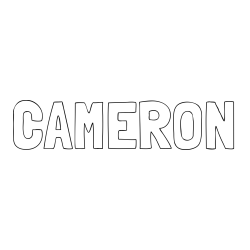 CAMERON Coloring Page