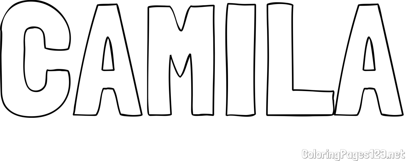 CAMILA Coloring Page