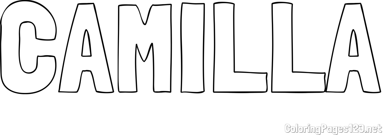 CAMILLA Coloring Page