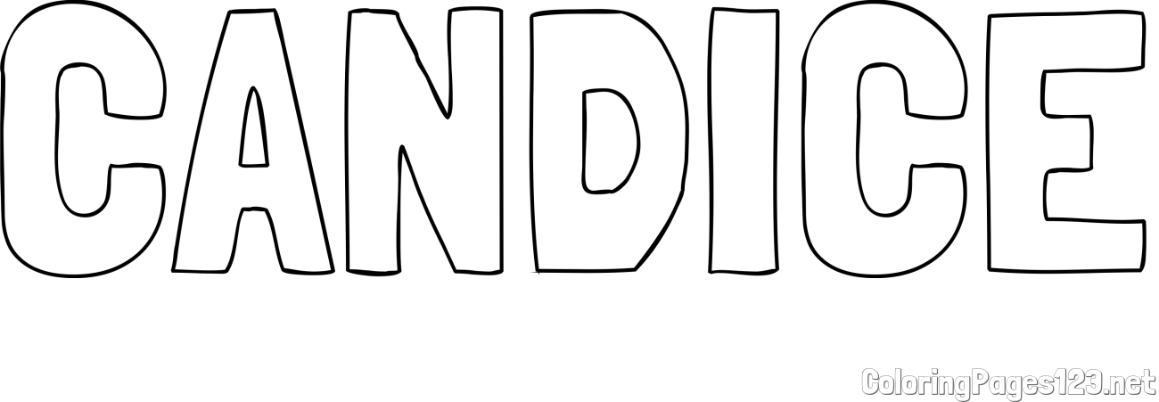 CANDICE Coloring Page