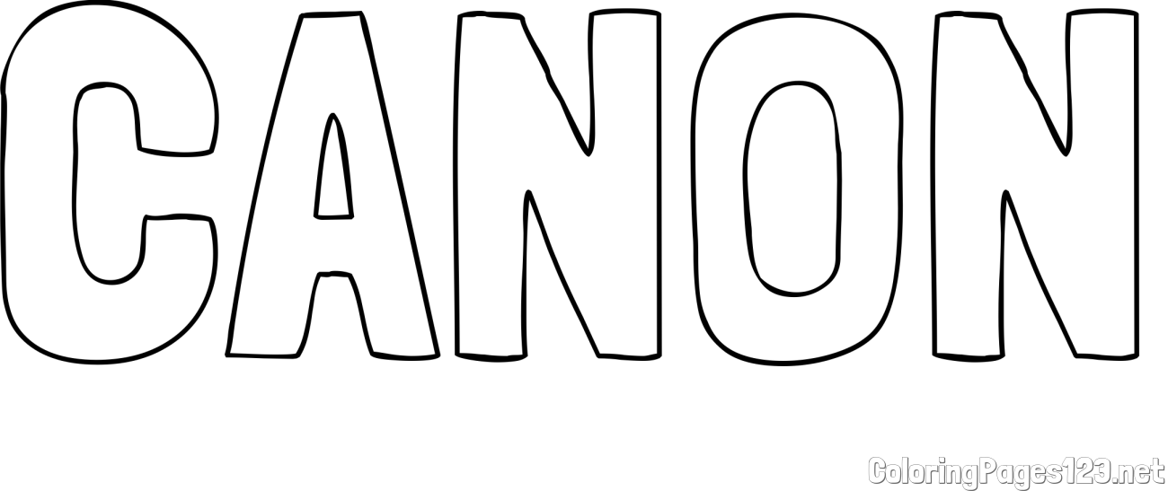 CANON Coloring Page