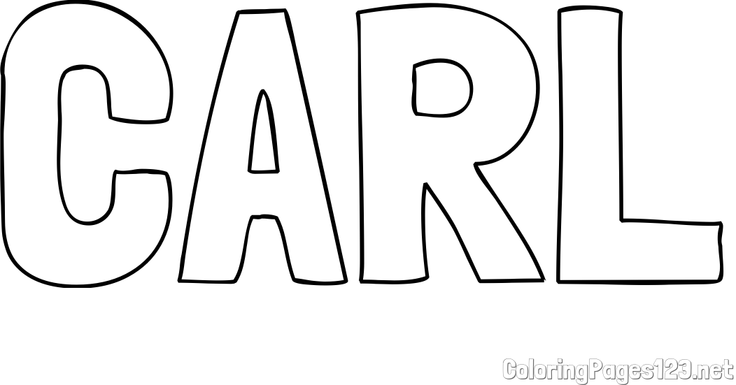 CARL Coloring Page