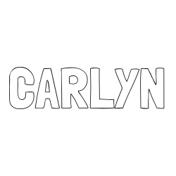 Online Created Coloring Page - CARLYN Coloring Page