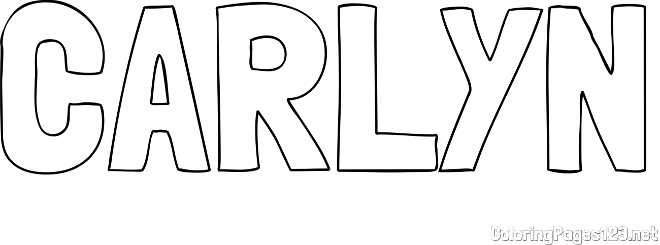 CARLYN Coloring Page