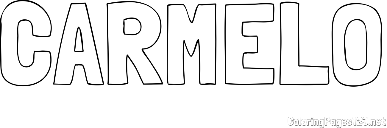 CARMELO Coloring Page