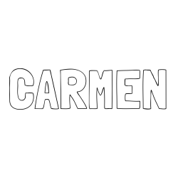 Online Created Coloring Page - CARMEN Coloring Page