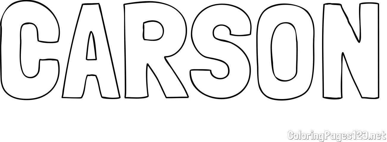CARSON Coloring Page
