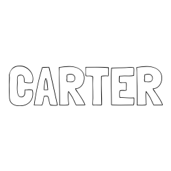 CARTER Coloring Page