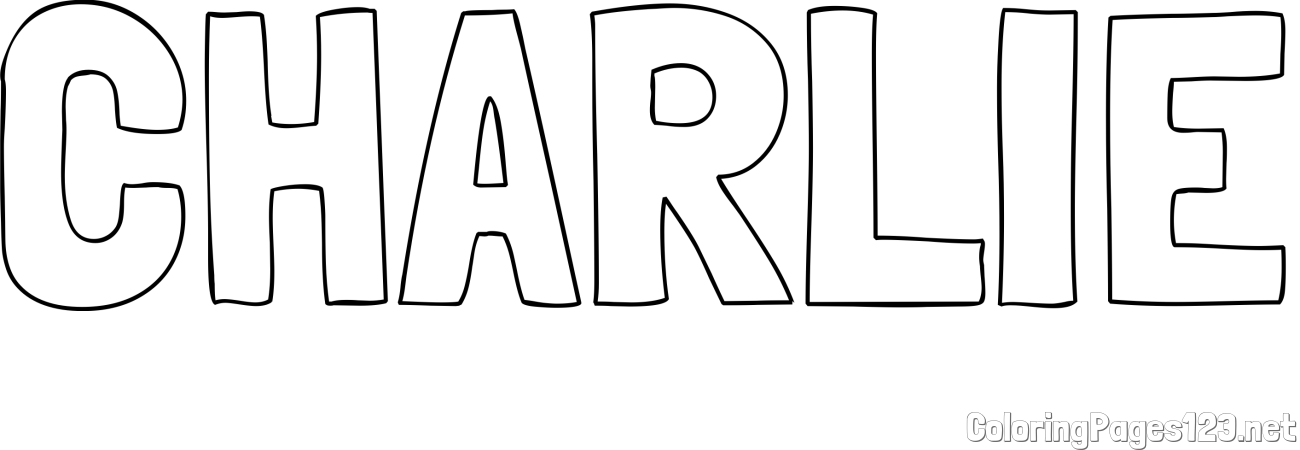 CHARLIE Coloring Page
