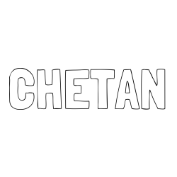 Online Created Coloring Page - CHETAN Coloring Page