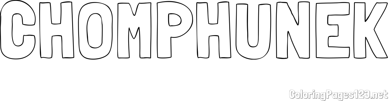 CHOMPHUNEK Coloring Page