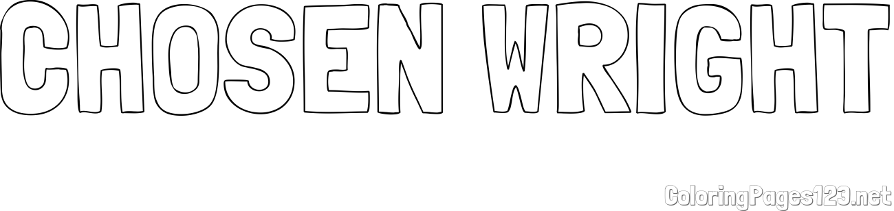 CHOSEN WRIGHT Coloring Page