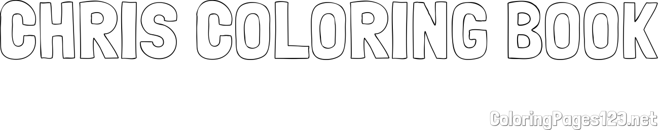 CHRIS COLORING BOOK Coloring Page