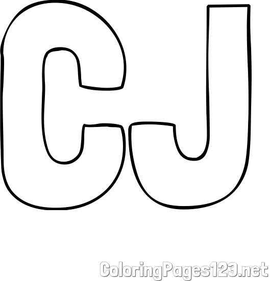 CJ Coloring Page