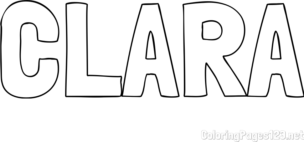 CLARA Coloring Page