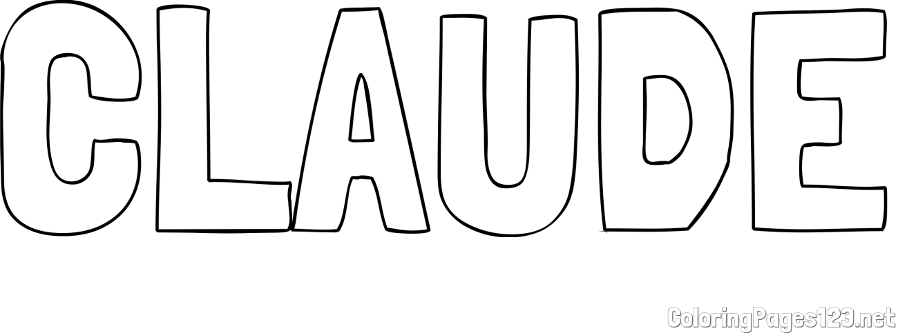 CLAUDE Coloring Page