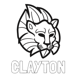 Online Created Coloring Page - CLAYTON Coloring Page and Abstract Lion Face Coloring Page